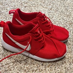 Nike Crimson Red Sneakers with White Accents